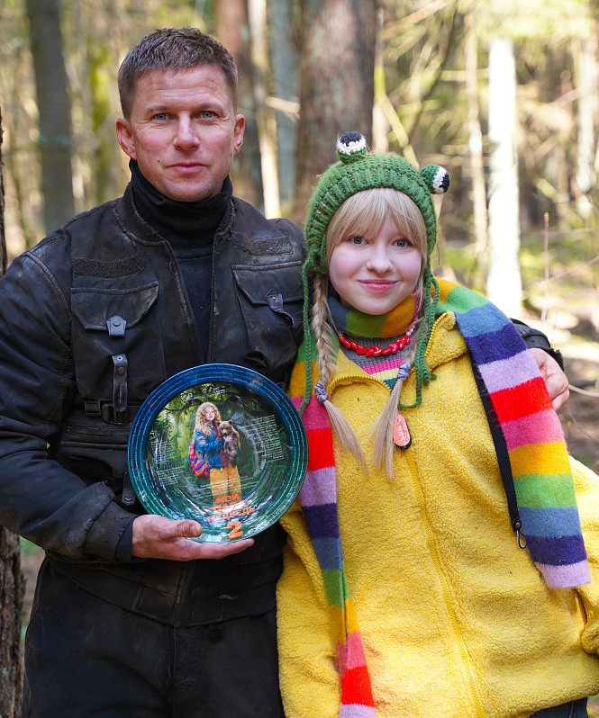 Роман Курцын и Ева Смирнова приступили к съемкам картине «Мой папа — медведь 2»