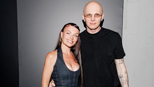 Гоша Карцев, Марго, Наташа Борисова, Ольга Парфенюк и другие гости показа архивных изделий Вячеслава Зайцева