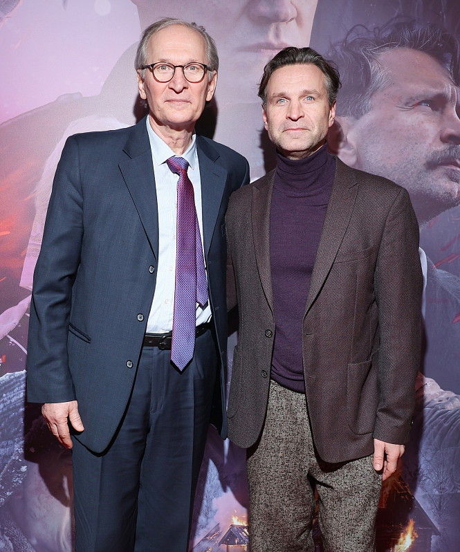 Фёдор и Виктор Добронравовы, Олег Гаас, Мария Шукшина на премьере картины «Семь верст до рассвета»