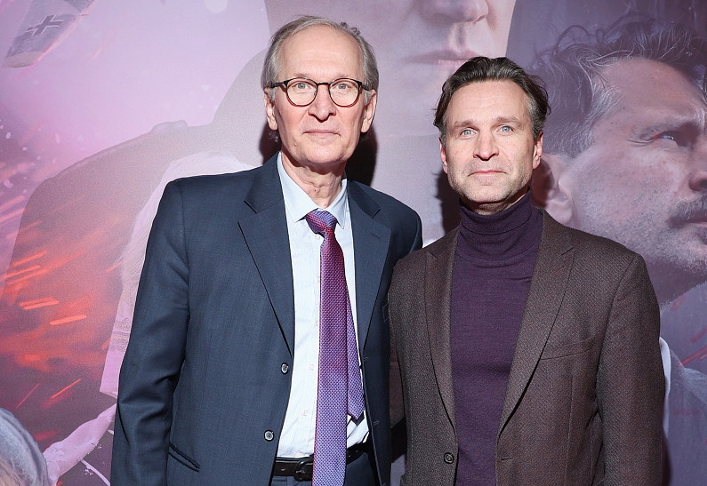 Фёдор и Виктор Добронравовы, Олег Гаас, Мария Шукшина на премьере картины «Семь верст до рассвета»