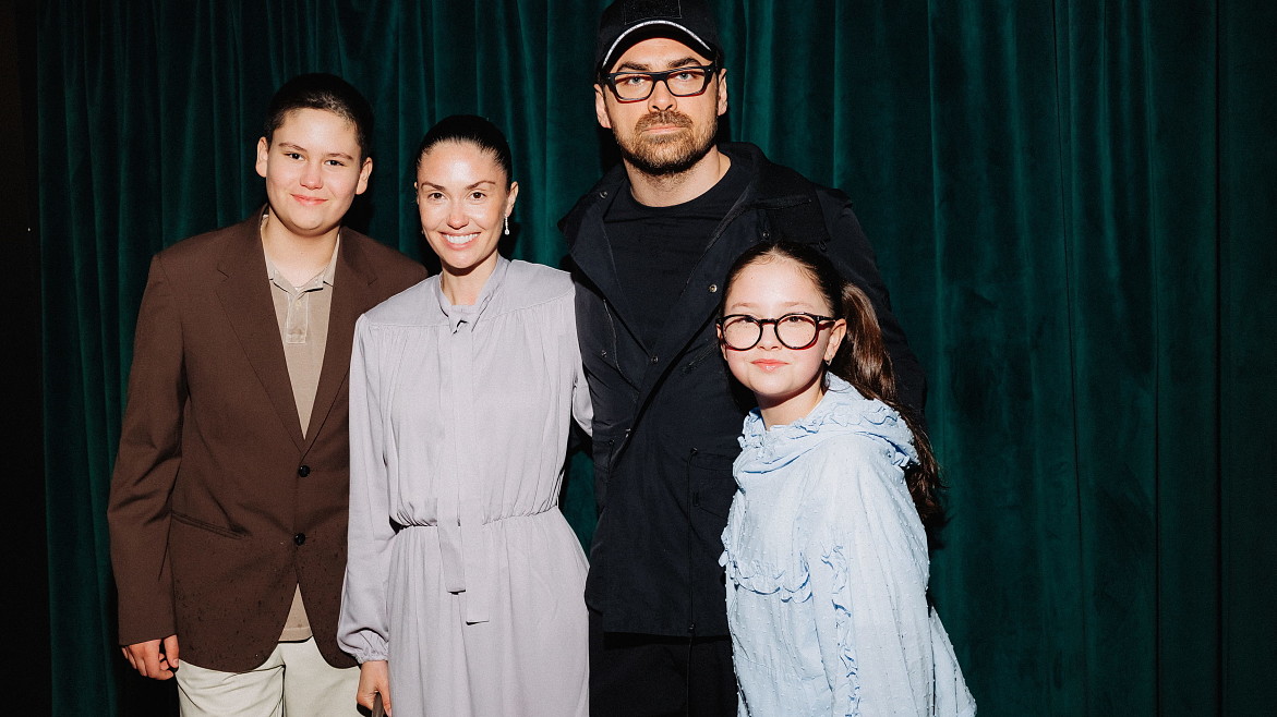 Агата и Пётр Дранга, Фёдор Бондарчук, Анна Цуканова-Котт на премьере мультфильма