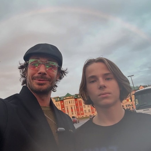 Максим Матвеев с сыном Андреем