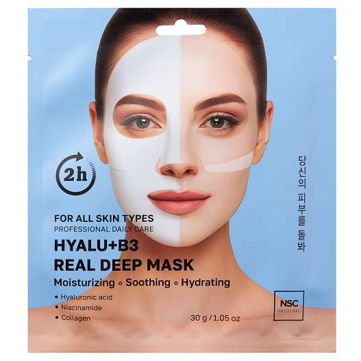 NSC Professional Гидрогелевая тающая маска с гиалуроновой кислотой против сухости