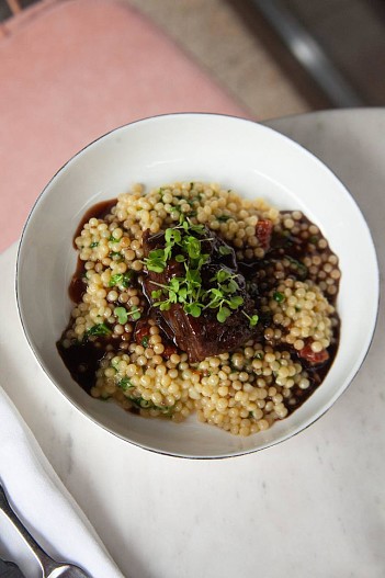 Щечки с птитимом и черемшой