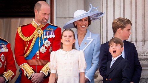 Кейт Миддлтон вместе с семьей посетила парад Trooping the Colour
